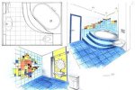 Ванные комнаты: планировочные решения